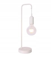 Candellux Laren Lampa Stołowa Biała, E27 Metal, Nowoczesny Design