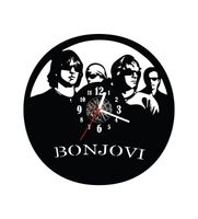 Zegar ścienny z płyty winylowej Bon Jovi 12.7