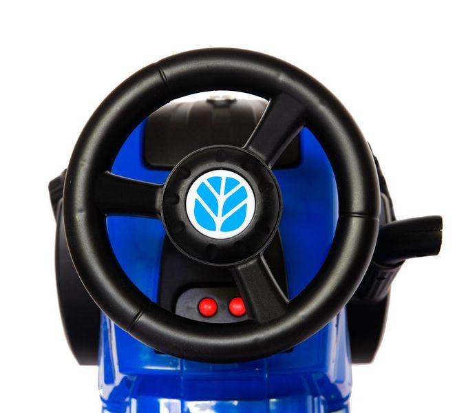 Jeździk z funkcjami dźwiękowymi oraz świetlnymi NEW HOLLAND niebieski zdjęcie 11