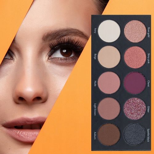 PALETKA CIENI DO POWIEK trwałe paleta CIENI matowe błyszczące NUTRIDOME na Arena.pl