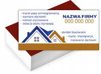 Wizytówki firmowe Foliowane 1000szt dużo wzorów DACHY BLACHARSTWO