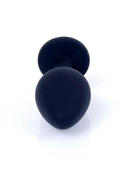 Plug-Jewellery Black Silicon Plug Medium- Pink Diamond zdjęcie 8