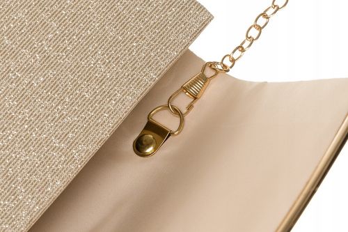 Torebka kopertówka brokatowa na wesele bal wieczorowa mała z klapką Rovicky na Arena.pl