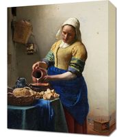 Obraz 40x50cm Mleczarka, Vermeer Vintage do Salonu