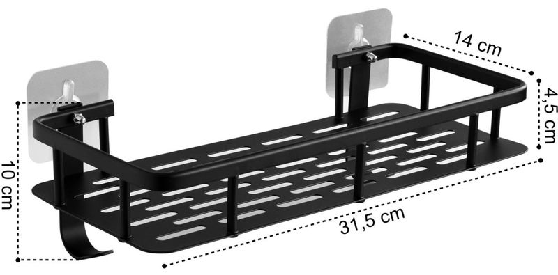 Półka loft Itaka do łazienki pod prysznic zdjęcie 3