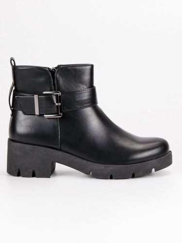 CZARNE WORKERY NA PLATFORMIE Rozmiar - 36 na Arena.pl