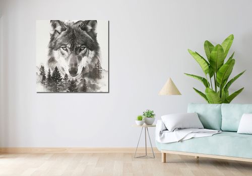 Obraz 90x90cm Wilczy Duch Lasu na Arena.pl