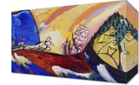 Obraz 30x20cm Painting with Troika, Wassily Kandinsky Vintage