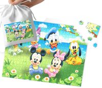 PUZZLE - Kubuś Puchatek WZORY Z BAJEK PREZENT 110EL + WORECZEK