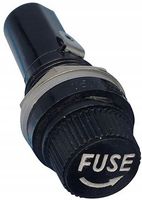 Oprawka gniazdo bezpiecznika szkalnego 6x30 mm 15A do obudowy przykręcane