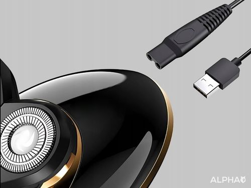 Golarka Męska 5W1 Maszynka do Golenia Brody, Włosów i Głowy - Trymer Alpha na Arena.pl