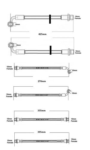Toyota Land Cruiser 100 - Zestaw Przewodów Hamulcowych Elastycznych na Arena.pl