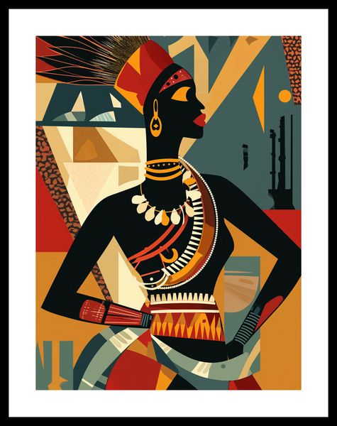 Plakat 30x40cm Afrykańska Mozaika zdjęcie 3