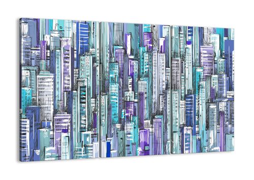Obraz Na Płótnie - Drapacze Chmur - 165X110 Cm - Ce165X110-3857 na Arena.pl