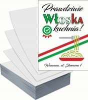 Ulotki A4 reklamowe firmowe 1000szt różne wzory WŁOSKA KUCHNIA