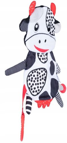 BaliBaZoo KONTRASTOWA KROWA Zabawka dla niemowląt Szeleścik Gryzak 0m+ na Arena.pl