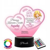 Pamiątka Pierwszej Komunii Świętej Lampka Nocna Dla Dziewczynki Komunia IHS