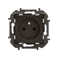 NOWE NILOE - GNIAZDO 2P+Z ZACISKI ŚRUBOWE 16 A - 250 V~ CZARNE - Legrand NP3101BK