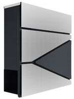 Skrzynka Na Listy Pocztę Gazety Antracyt