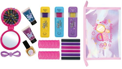 Zestaw Kosmetyków Do Malowania Kreda Do Włosów Błyszczyk Lusterko Torebka na Arena.pl