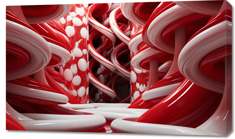 Obraz 100x60cm Czerwone Wiry zdjęcie 1