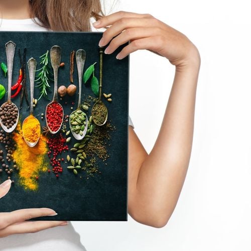 Obraz Canvas Łyżki z Ziołami i Przyprawami 100cm x 70cm na Arena.pl