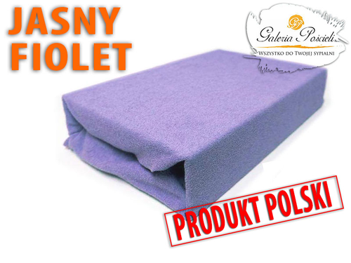 Prześcieradło frotte 180x200cm JASNY FIOLET na Arena.pl