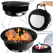 GRILL OGRODOWY Węglowy PRZENOŚNY GRILL MAŁY BARBEQUE TORBA
