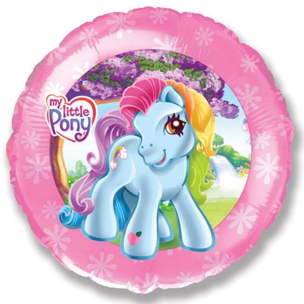 Balon foliowy 45cm - Pony (okrągły) zdjęcie 1