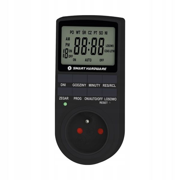 PROGRAMATOR CZASOWY WŁĄCZNIK WYŁĄCZNIK LCD CYFROWY HARMONOGRAM 7 DNI POLSKI zdjęcie 2