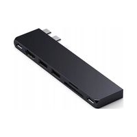 Satechi Pro Hub Slim - aluminiowy hub z podwójnym USB-C do MacBook HDMI
