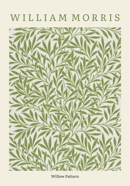 Plakat 70x100cm Design Willow Pattern, Morris Vintage do Salonu zdjęcie 2