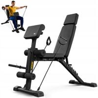 Ławka treningowa ławeczka do ćwiczeń regulowana + modlitewnik Trex