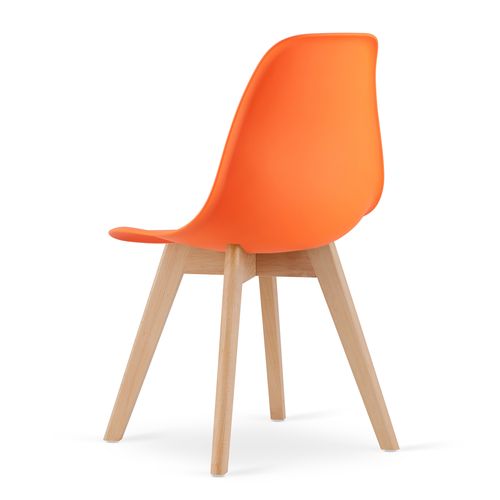 Krzesło KITO pomarańcz / nogi naturalne x 4 na Arena.pl