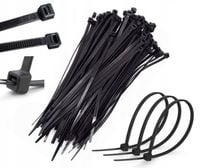 MOCNE OPASKI ZACISKOWE KABLOWE TRYTKI UV CZARNE 3,6x300 JAKOŚĆ