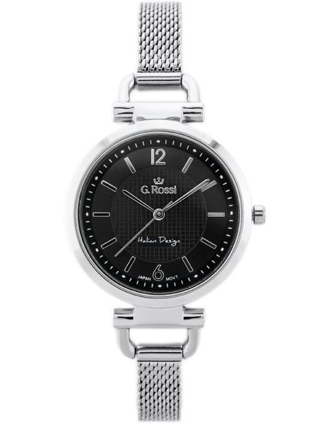 ZEGAREK G. ROSSI - LESTI - 3652B (zg772b) - silver/black + BOX zdjęcie 1