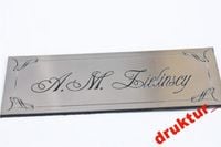 TABLICZKA NA DRZWI z nazwiskiem GRAWEROWANA 11cm