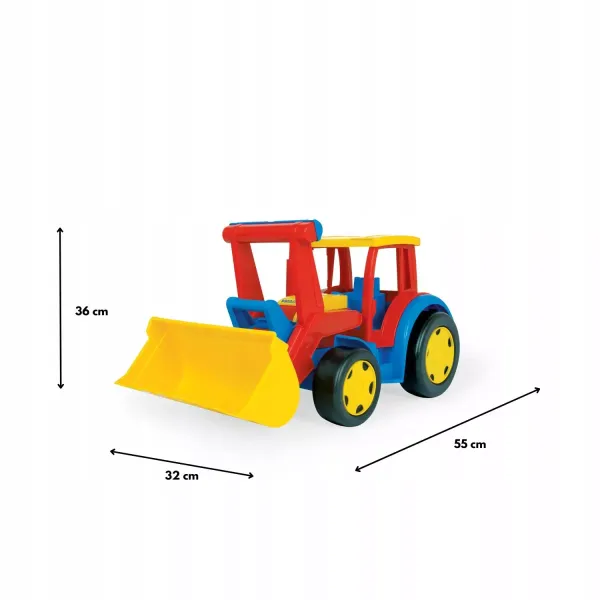 Gigant traktor ładowarka czerwono żółty 66009 zdjęcie 2