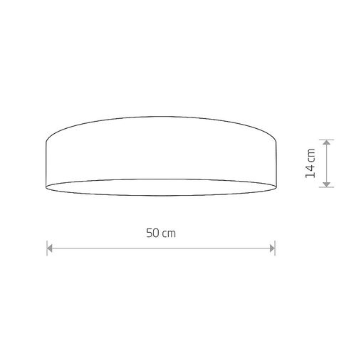 Abażurowa lampa sufitowa Laguna 8954 kremowy plafon do sypialni na Arena.pl