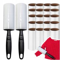 20x ROLKA ROLKI DO CZYSZCZENIA UBRAŃ włosów sierści 1200 listków SILNY KLEJ