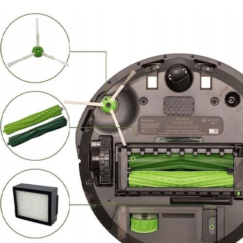 Zestaw Szczotki Filtry Rolki do iRobot Roomba e5 e7 i3+ i4+ i5+ i6+ na Arena.pl