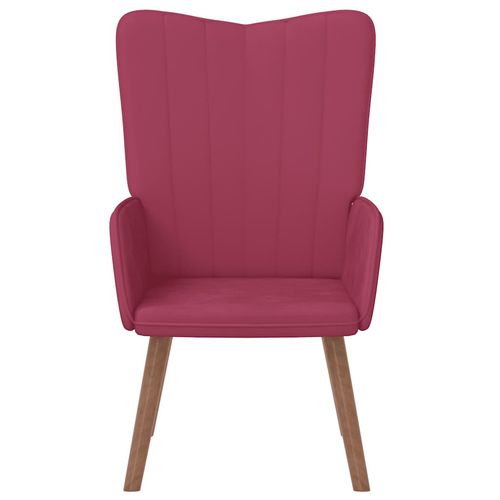 Fotel, winna czerwień, obity aksamitem na Arena.pl