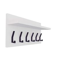 WIESZAK loft Alaska BIAŁY z półką wiszący do przedpokoju