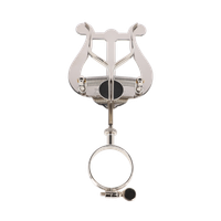 Lirka marszowa pulpit do klarnetu Dwie dźwignie Nikiel Srebrna Riedl 314R