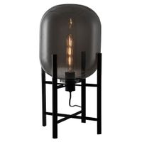 Szklana LAMPA stołowa MAVERSA FL-82321-1A-S Italux loft biurkowa przydymiona