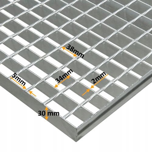 Krata WEMA 500x1000 | ocynkowana | płaskownik 30x2 mm | podest metalowy na Arena.pl