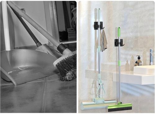 WIESZAK ścienny na Ręcznik Mop Miotła 4 SZTUKI Uchwyt do Łazienki i na Arena.pl