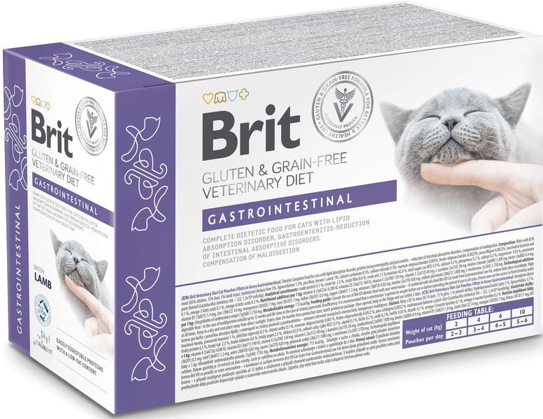 BRIT GF Veterinary Diet GASTROINTESTINAL Cat 85g zdjęcie 2