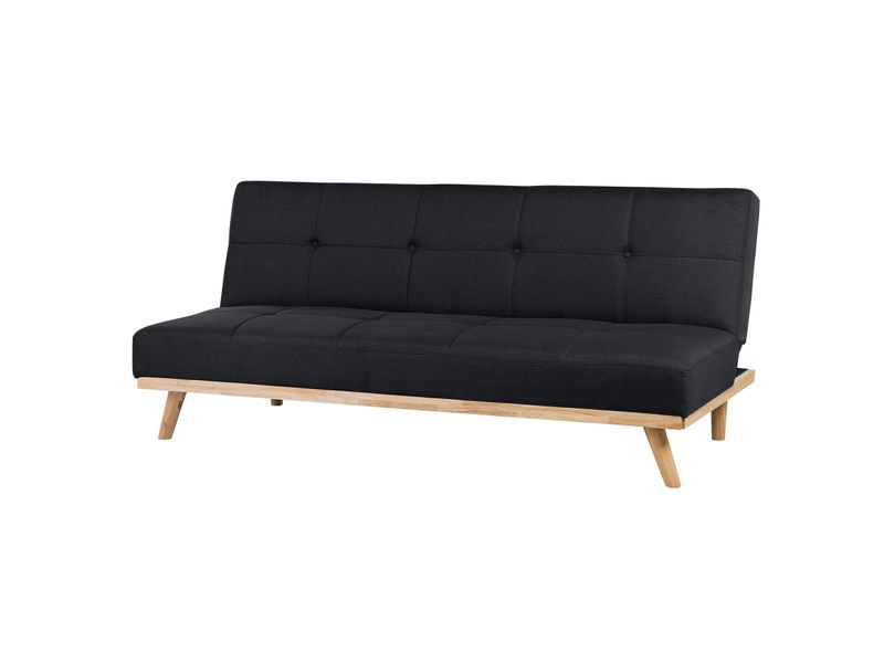 Sofa rozkładana czarna FROYA zdjęcie 4