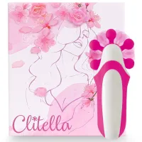 feelztoys clitella pink - kompaktowy stymulator z wymiennymi końcowkami